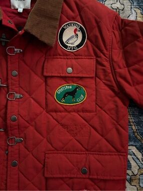Found Red Quilted Field Jacket